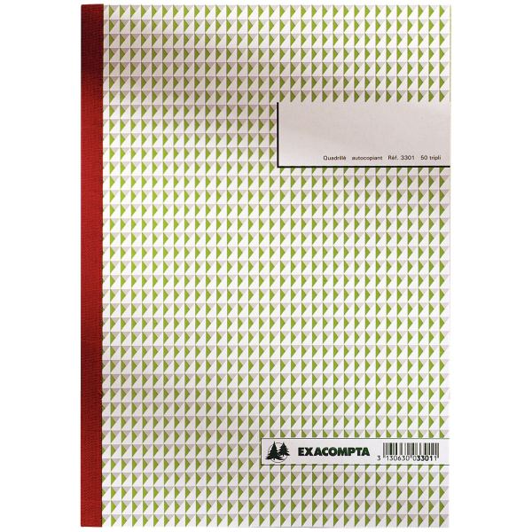 EXACOMPTA Manifold "Quadrillé", 297 x 210 mm, tripli — Registres & manifolds