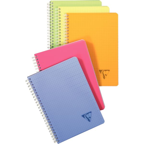 Clairefontaine Carnet reliure intégrale LINICOLOR Fresh, A5 — Reliures spirales sans micro-perforation