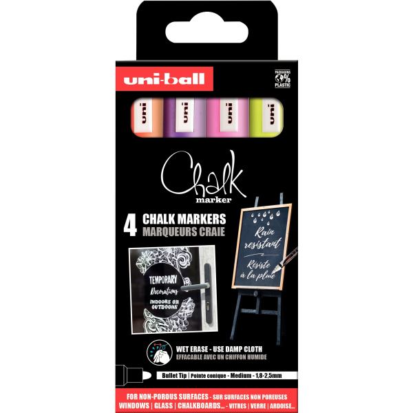 Boîte de 4 marqueurs craies Chalk violet / fluos — Non classé
