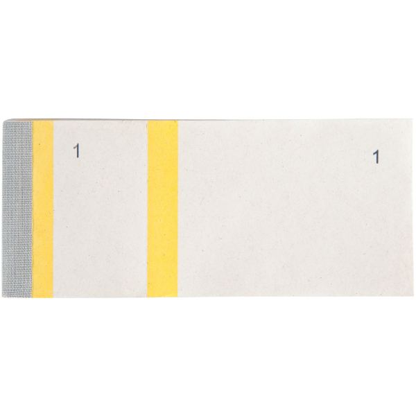 Lot de 10 blocs numérotés à souches 1 souche, coloris jaune, N.C — CAHIERS ET DERIVES DE PAPIER