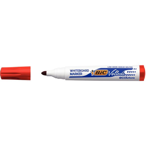BIC Marqueur tableau blanc Velleda 1701 ECOlutions, rouge — Marqueurs tableau blanc & chevalet