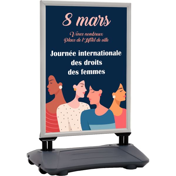 Chevalet de rue lestable A0 gris, N.C — UNIVERS MAGASIN