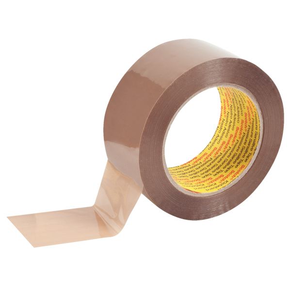 Rouleau adhésif en polypropylène acrylique havane 100 mx50 mm, Scotch — COURRIER ET EXPEDITION