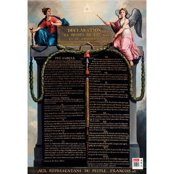 Poster en PVC 76x52 cm les droits de l'homme, N.C — JEUX