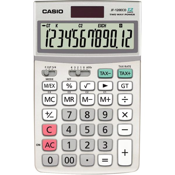 Machine a calculer de poche 12 chiffres Casio JF-120 ECO, N.C — BUREAUTIQUE