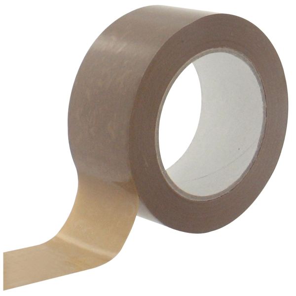 Lot de 6 rouleaux adhésifs en PVC havane 100 mx50 mm, N.C — COURRIER ET EXPEDITION