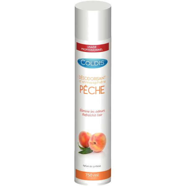 Aérosol 750 ml désodorisant pêche, N.C — SERVICES GENERAUX