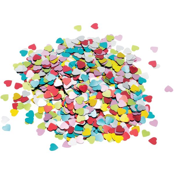 Pot de 160 grammes de confettis coeur à coller, N.C — TRAVAUX MANUELS