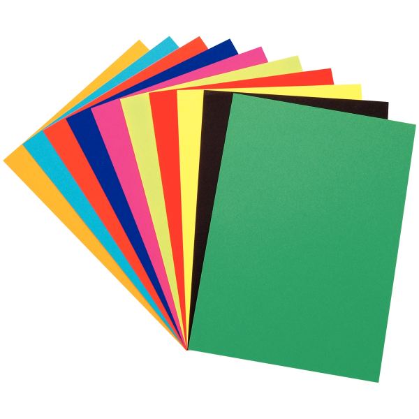 Paquet de 100 feuilles à dessin de couleurs 24x32 cm 250g, N.C — DESSIN SCOLAIRE ET PROFESSIONNEL
