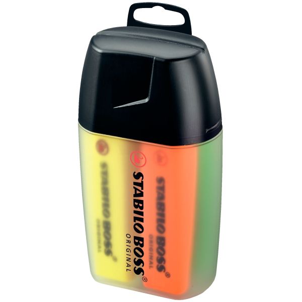 Box de 4 surligneurs Boss assortis — ECRIRE ET CORRIGER