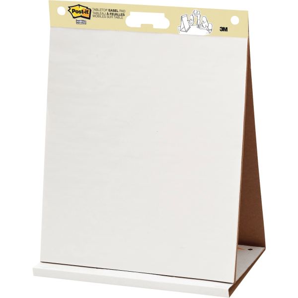 Post-it Bloc super sticky Meeting Chart avec support — Protèges-documents & chevalets de table