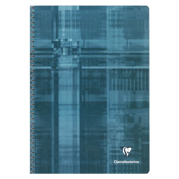 Reliure intégrale 180 pages CLAIREFONTAINE, format A4, seyès, papier 90g — Reliures spirales sans micro-perforation