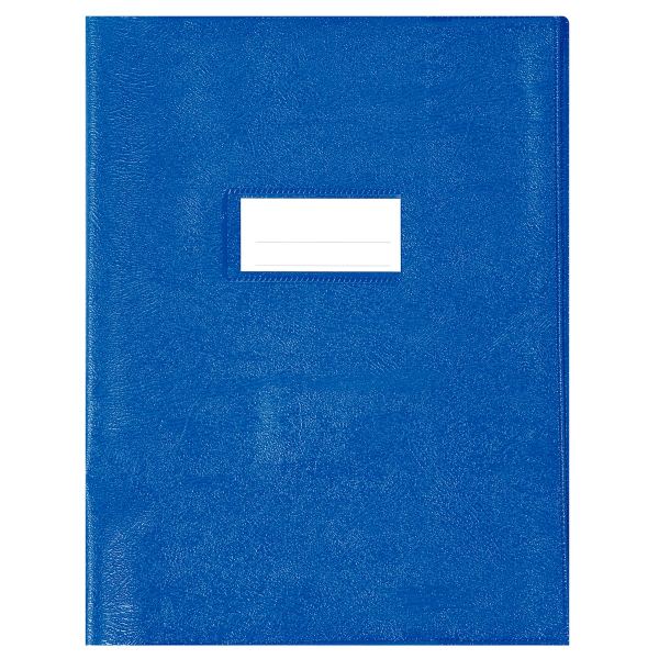 Paquet de 10 protège-cahiers grands rabats en PVC 22/100ème, pour format 17x22 cm, bleu, N.C — PETIT MATERIEL BUREAU ET ECOLE