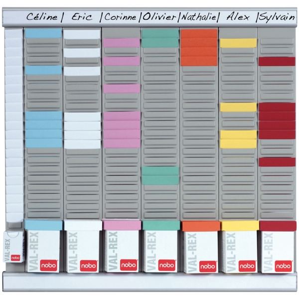 nobo Planning hebdomadaire, dimensions:(L)480 x (H)480 mm — Plannings annuel & accessoires