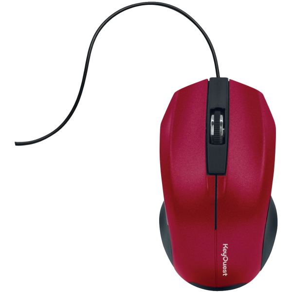 Souris filaire optique KeyOuest Expert couleur rouge, N.C — INFORMATIQUE