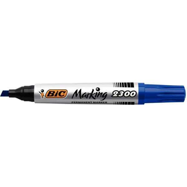 Marqueur permanent 2300 pointe biseautée 5,5mm bleu — Non classé