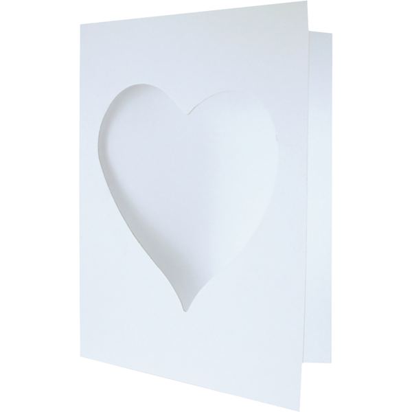 Lot de 10 cartes photo cœur en carton, N.C — TRAVAUX MANUELS