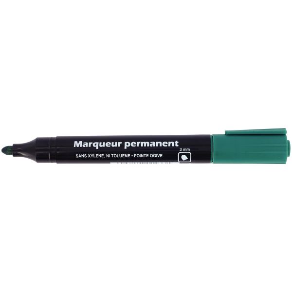 Marqueur permanent Desk and Day pointe ogive vert, N.C — ECRIRE ET CORRIGER
