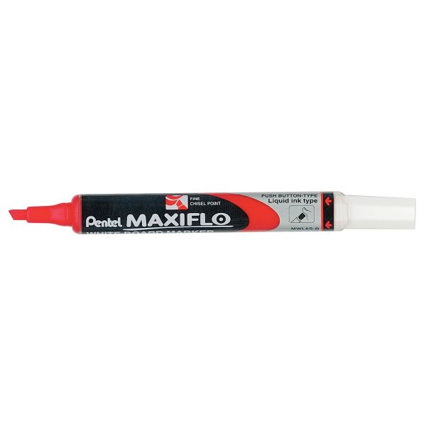 Marqueur tableau blanc Maxiflo pointe biseautée 4,6mm rouge — ECRIRE ET CORRIGER