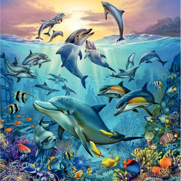 Lot de 3 puzzles 49 pièces en carton, le monde animal de l'o, N.C — JEUX