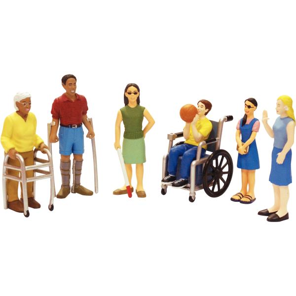 Lot de 6 figurines handicapées, N.C — JEUX
