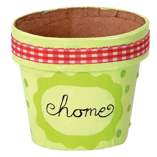 Lot de 10 pots de fleurs en carton, hauteur 10 cm — Non classé