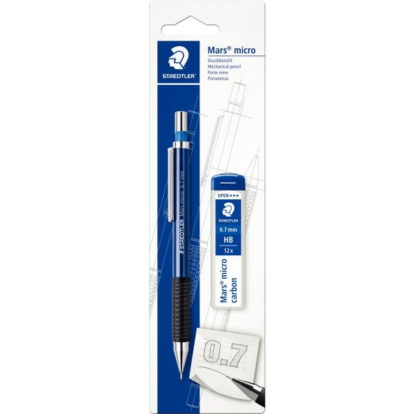 Blister de 1 portemine Mars Micro 0,7mm + mines offertes, N.C — ECRIRE ET CORRIGER