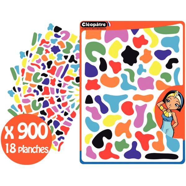 Pochette de 900 gommettes splash assorties, N.C — TRAVAUX MANUELS