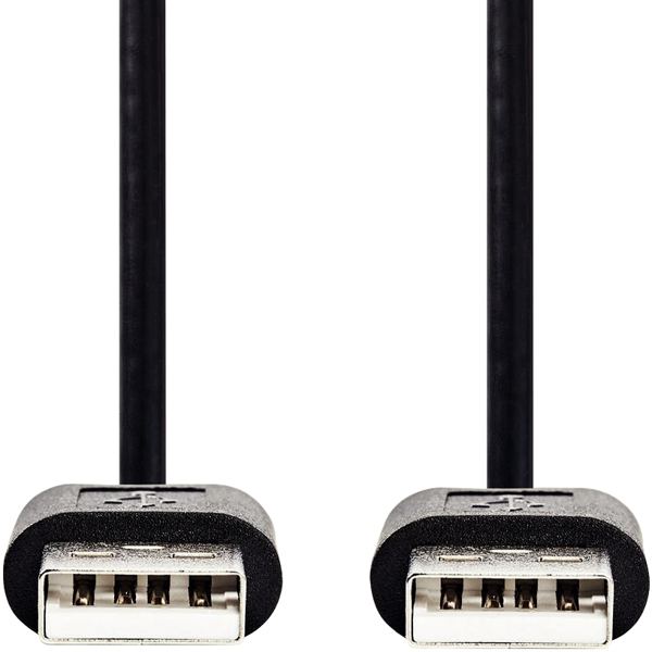 Cordon USB 2.0 type A vers type A noir 3m — Non classé