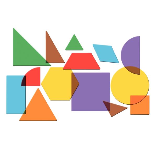 Baril de 408 formes géométriques translucides, N.C — JEUX