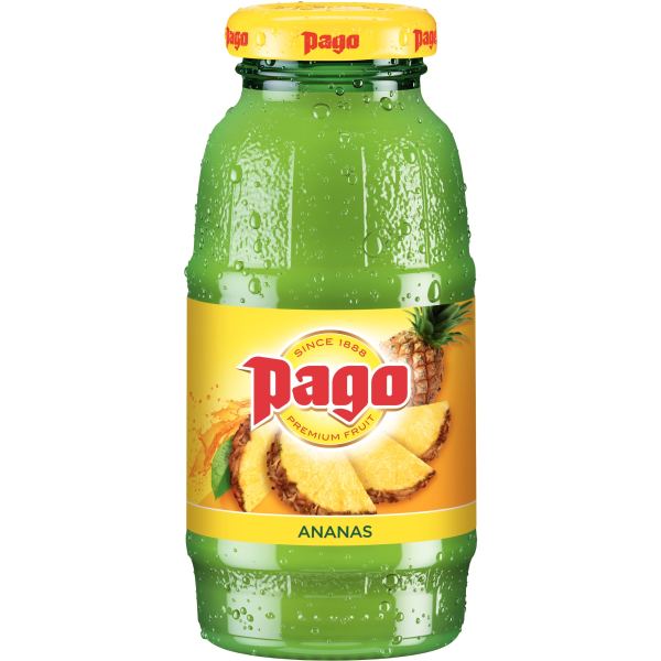 Lot de 12 bouteilles jus d'ananas PAGO 20 cl — PRODUITS ALIMENTAIRES
