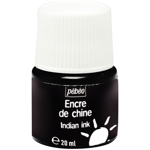 Flacon 20 ml d’encre de Chine noire, N.C — DESSIN SCOLAIRE ET PROFESSIONNEL