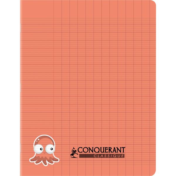 CONQUERANT CLASSIQUE Cahier d'écriture, 170 x 220 mm, orange — Cahiers francais