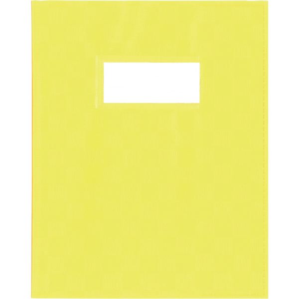 Protège-cahier PP opaque + étiquette, format A5, jaune, N.C — PETIT MATERIEL BUREAU ET ECOLE