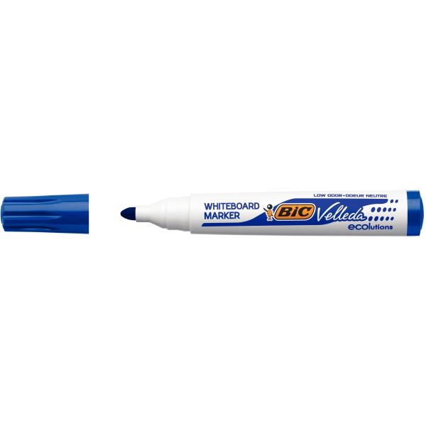 BIC Marqueur tableau blanc Velleda 1701 ECOlutions, bleu — Marqueurs tableau blanc & chevalet