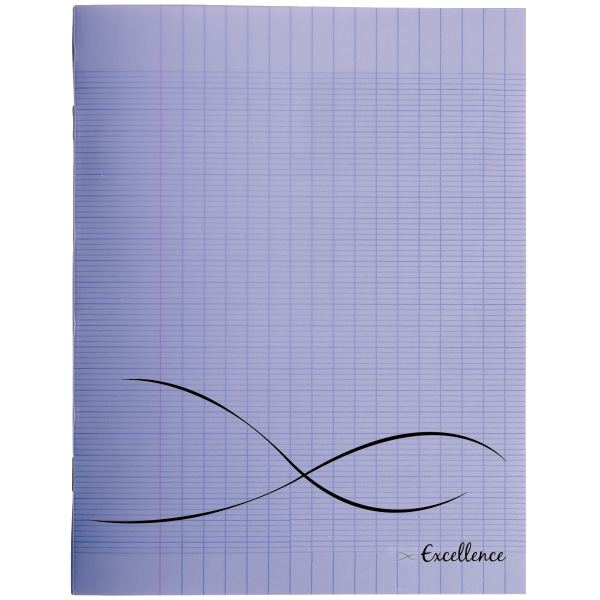Piqûre 96 pages EXCELLENCE, format 24x32 cm, seyès, couverture polypropylène violet — CAHIERS ET DERIVES DE PAPIER