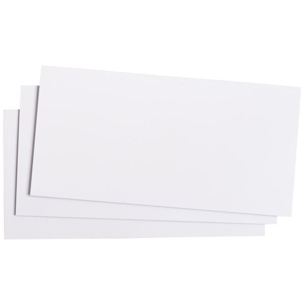 Paquet de 25 cartes Pollen 106x213 mm 210g blanc — COURRIER ET EXPEDITION
