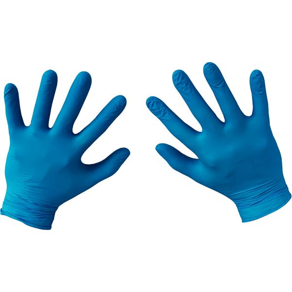 Boite de 100 gants en nitrile non poudré taille L, N.C — SERVICES GENERAUX