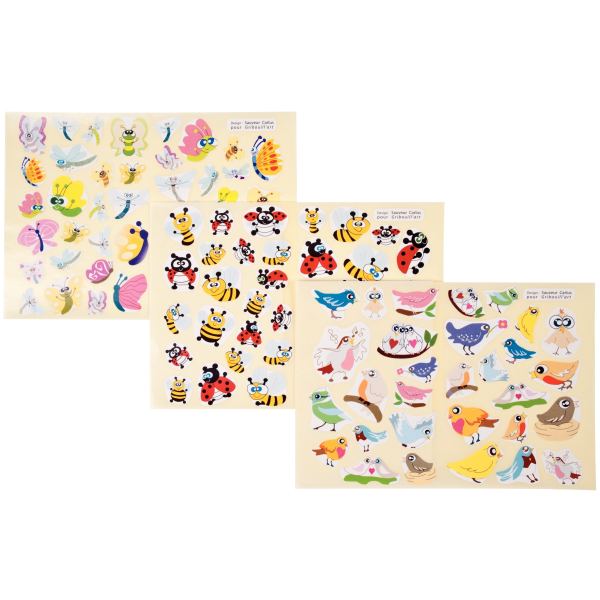 Pochette de 864 gommettes formes petites bêtes, N.C — TRAVAUX MANUELS