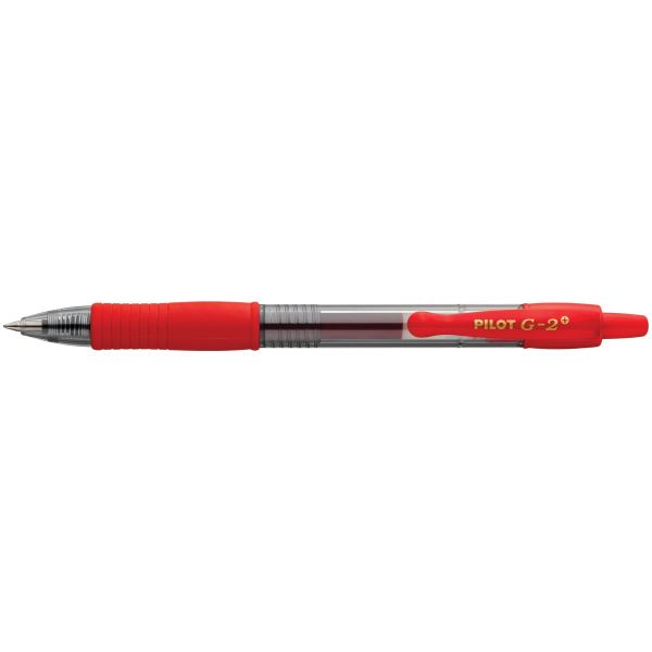 PILOT Stylo roller à encre gel G-2 PLUS medium, rouge — Stylos bille & roller encre gel