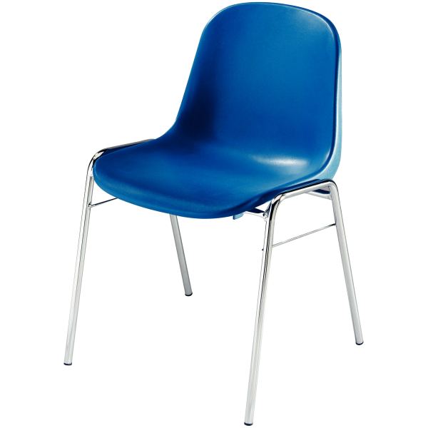 Chaise d'accueil coque Beta bleu, N.C — MOBILIER