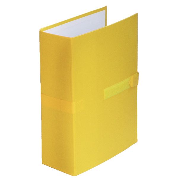 EXACOMPTA Chemise à dos extensible Balacron, jaune — Chemises & trieurs