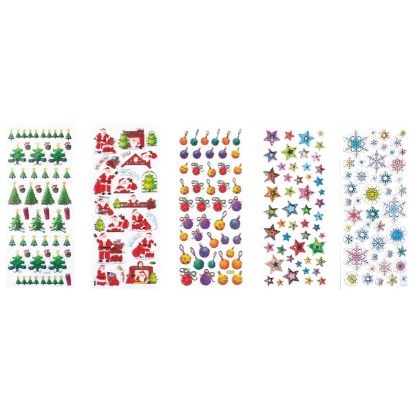 Pochette de 420 stickers 3D thème Noël assortis, N.C — TRAVAUX MANUELS