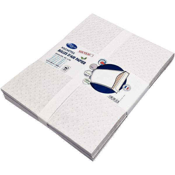 Paquet de 10 pochettes bulle air blanc 270 x 360 mm, N.C — COURRIER ET EXPEDITION