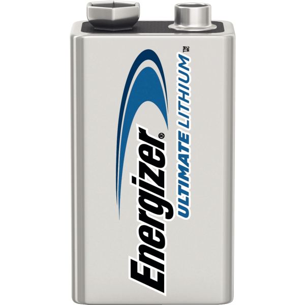 Blister de 1 pile lithium 9 volts, N.C — BUREAUTIQUE