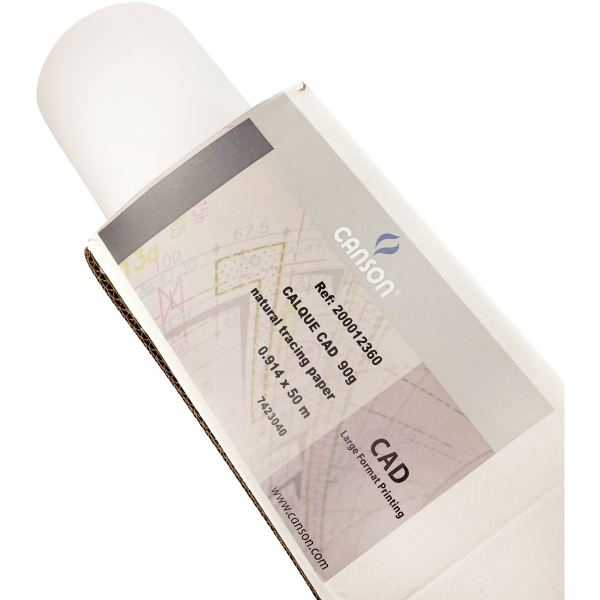 CANSON Rouleau calque,(l)1100 mm x (L)20 m, très transparent — Papier en rouleau