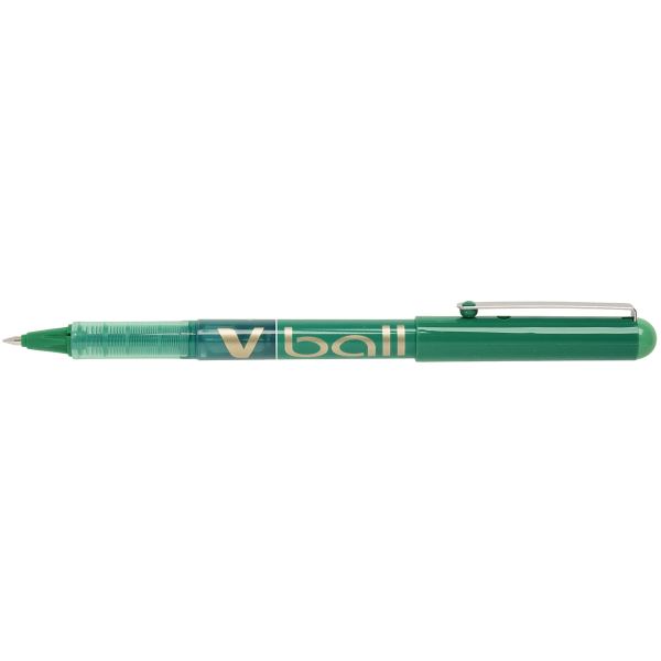 PILOT Stylo roller V Ball VB 7, pointe métal, vert — Stylos roller