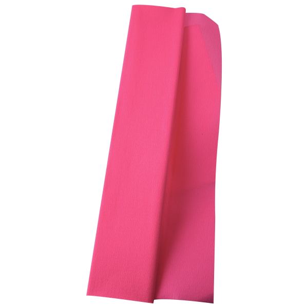 Paquet de 10 feuilles crépon supérieur 250x50 fuchsia, N.C — TRAVAUX MANUELS