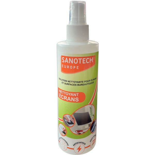 Spray 250 ml nettoyant écran, SANOTECH — INFORMATIQUE