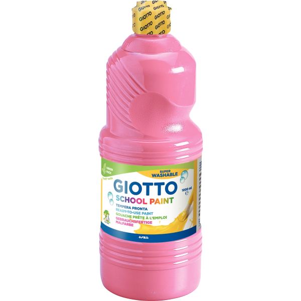 Flacon de 1 L de gouache liquide lavable GIOTTO coloris rose, N.C — DESSIN SCOLAIRE ET PROFESSIONNEL